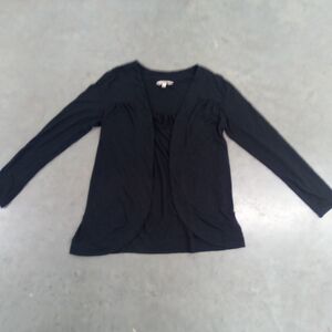 Classic Black Long Sleeve Women's Top